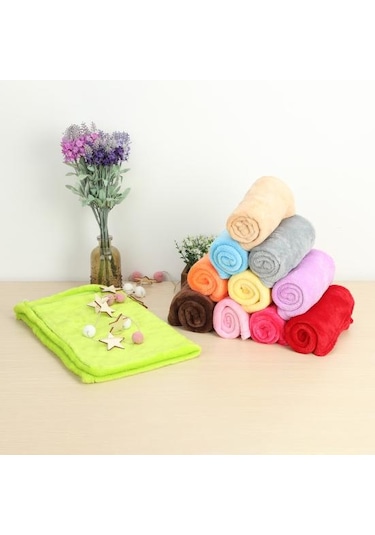 Gri Faydalı Polar Battaniyeler Kanepe İçin Ekstra Rahat Evrensel Kalın Polar Battaniye Malzemeleri 70x100cm