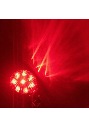 Dinosaurs Motosiklet 12v Led Arka Stop Stop Lambası Kırmızı Lens Altın