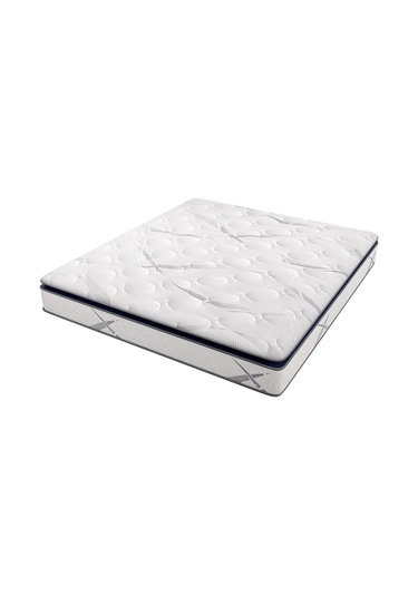 Aksviva Aqualis Çift Kişilik Pedli Paket Yaylı Yatak 30 Cm BEYAZ