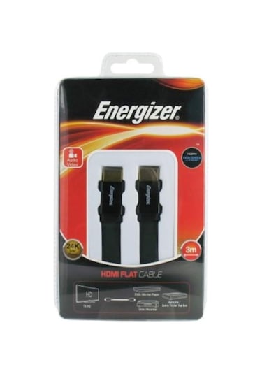 Energizer Hdmi To Hdmi Kablo, 3m, Siyah