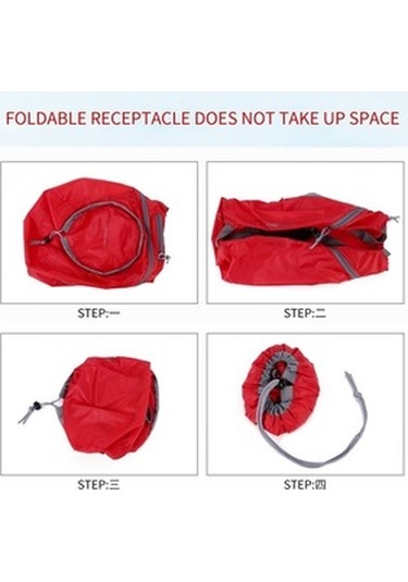 Zcjb Naylon Su Geçirmez Katlanabilir Hafif Depolama Katlanır Sırt Çantası Beyaz Beyaz