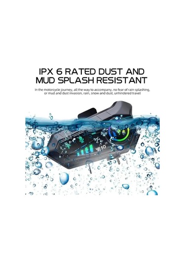 Prepare Y10 Bluetooth 5.0 Motosiklet Kulaklık