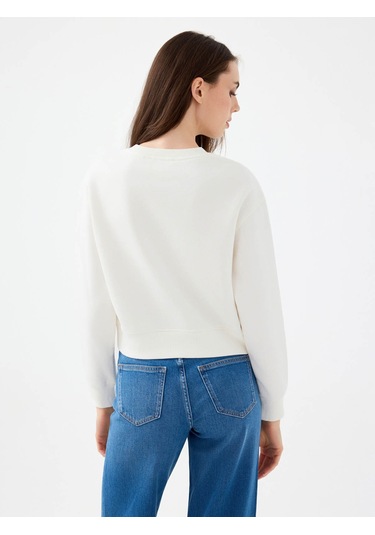 Loft Beyaz Kadın Sweatshirt Lf2041105 Beyaz