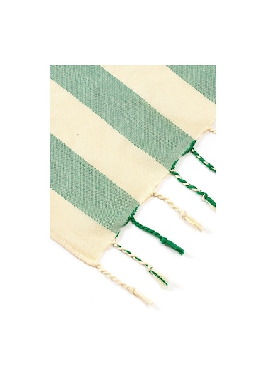 Mulberry Striped Peştemal Banyo Havlusu Plaj Havlusu Yeşil