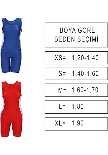 Dosmai Kadın Güreş Mayosu Kırmızı Xl Gm745 Kırmızı