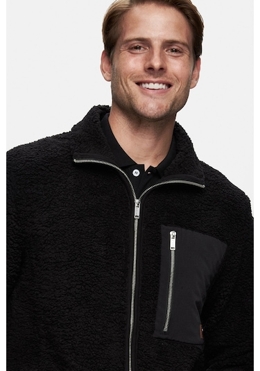 Sınead Siyah Polar Standard Fit Erkek Ceket Siyah