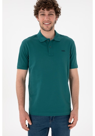 U.S. Polo Assn. Erkek Regular Fit Polo Yaka Koyu Yeşil Basic Tişört 50306007-VR101 U.S. Polo Assn. Erkek Regular Fit Polo Yaka Koyu Yeşil Basic Tişört 50306007-VR101