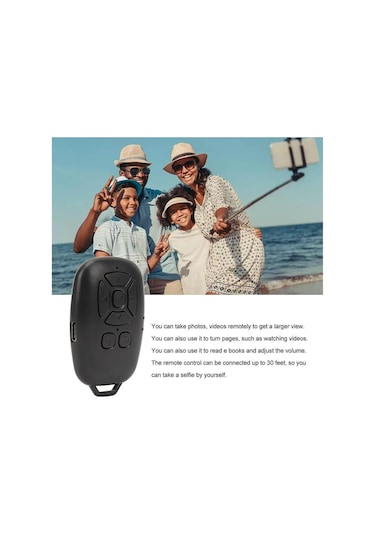 Instagram Tiktok Bluetooth Uzaktan Kumanda Sayfa Çevirici Video Kaydı Selfie Kumandası