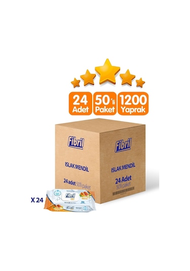Oxy Narenciye Kokulu Islak Mendil 24x50 Lı Paket