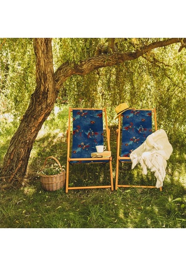 Bluehomeconcept Adawall Home Blue Superman Şezlong