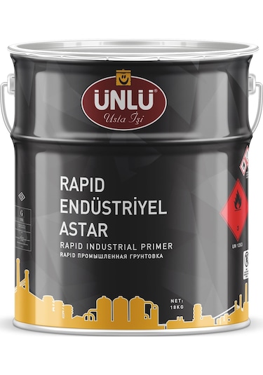 Ünlü Rapid Endüstriyel Astar Gri 2,2L