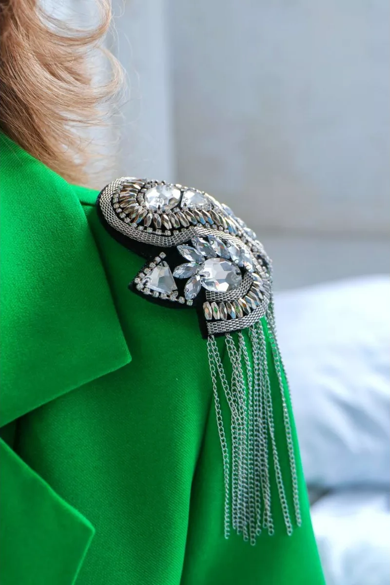 Sweet Night Omuz Askıları 2'li, Zincirli Broşlar 215524413 Siyah