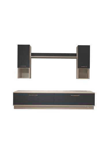 Decoraktiv Eko 5dab Mdf Std Tv Ünitesi Tv Sehpası Beyaz - Antrasit