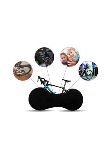 Siyah Sıcak, Bisiklet Toz Geçirmez Kapak Tekerlekler Çerçeve Kapak Anti-toz Çizilmeye Dayanıklı Koruyucu Kapak Bisiklet Koruyucu