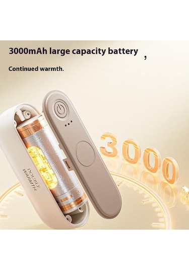 Jf308 2'si 1 Arada Bölünebilir Mini Taşınabilir Kış Elektrikli El Isıtıcı Güç Bankası - Yeşil