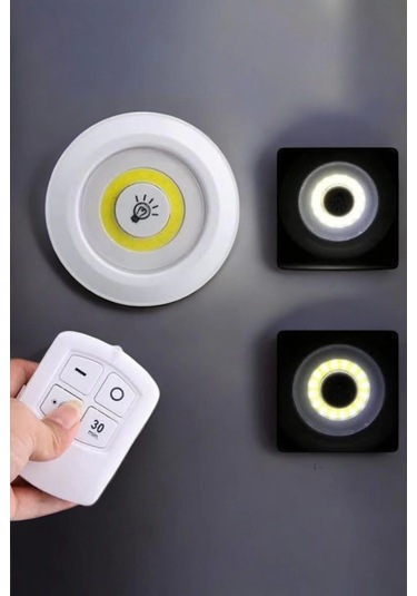 Mutfak Dolap Altı Işığı Uzaktan Kumandalı Yapışkanlı Kablosuz Pilli Çok Renkli