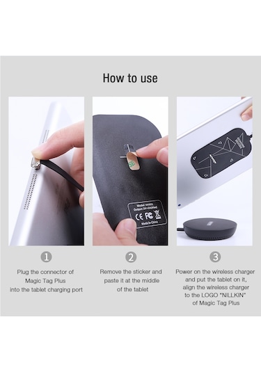 Nillkin Magic Tag Plus Type-c Çıkışlı 15w Wireless Şarj Pedi Tablet Uyumlu