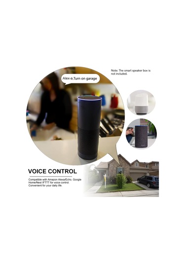 Wifi Akıllı Anahtar Garaj Kapısı Kontrol Cihazı Uyumlu Garaj Kapısı Açacağı App ''ewelink'' Zamanlama Fonksiyonu-çok Renkli