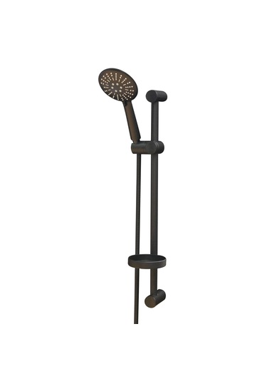 Black Sun 3 Fonksiyonlu Duş Başlığı Sürgülü Duş Seti Siyah 1.5 M Siyah