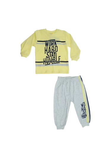 Ana Kuzusu Lumınoso Erkek Bebek 2li Takım-sarı Sarı