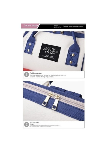 Didadodo Dinosaurs Home Bebek Bakım Çantası - Kırmızı, Mavi Altın - Pratik Tasarım Altın