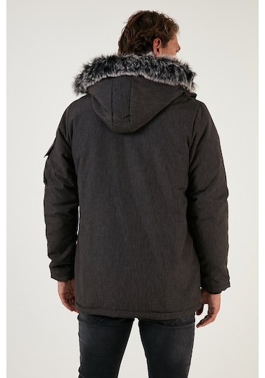 Buratti Peluş Astarlı Suya Ve Rüzgara Dayanıklı Soğuk Geçirmez Slim Fit Erkek Mont 5711051 Füme Buratti Peluş Astarlı Suya Ve Rüzgara Dayanıklı Soğuk Geçirmez Slim Fit Erkek Mont 5711051 Füme