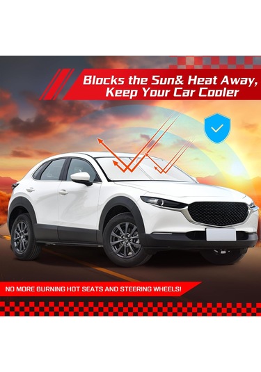 Youtek Cx-30 2019-2025 Modeli İçin Manyetik Güneşlik Ve Isı Yalıtım Ağı