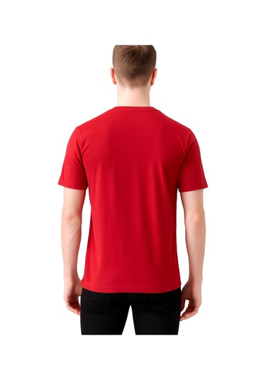 Safe Work V Yaka Kısa Kol İş Tişörtü Rahat, Nefes Alabilir Ve Çok Renk Seçeneği Bordo