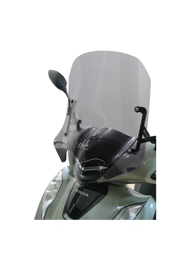 GP Kompozit Honda SH 125 2024-2025 Uyumlu Kısa Ön Cam Füme 41 cm