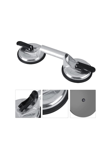 Çiftli Saplı Vakum Aletii Alüminyum Gövde Vantuz Profesyonel