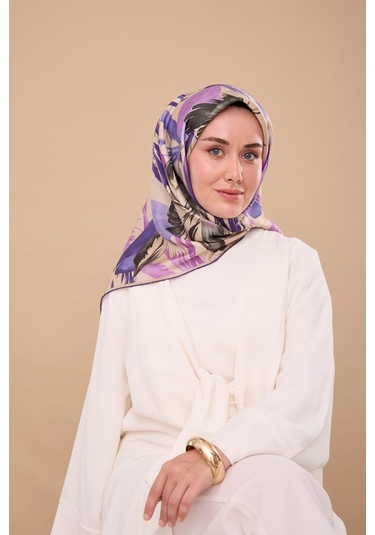 Silk Home Twill İpek Eşarp 11480-71 Taş, Pembe, Mor, Yeşil, Koyu Yeşil