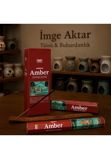 Darshan İncense Amber 20'li Çubuk Tütsü Çok Renkli