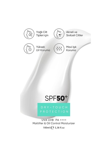 Gaia London SPF 50+ Yağlı Ciltler İçin Mat Bitişli Güneş Kremi 100 ML