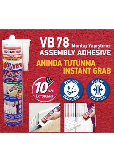 Korniş Yapıştırıcı Montaj Silikonu Beyaz 420 Gr
