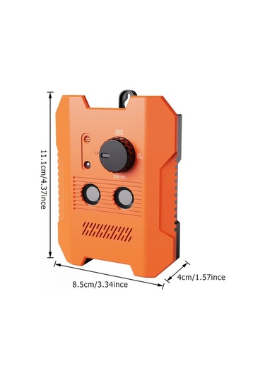 Willowhaven Turuncu Siyah Havai Köpek Havlama Kontrol Cihazı Ses Dalgası Teknolojili İç Ve Dış Mekan