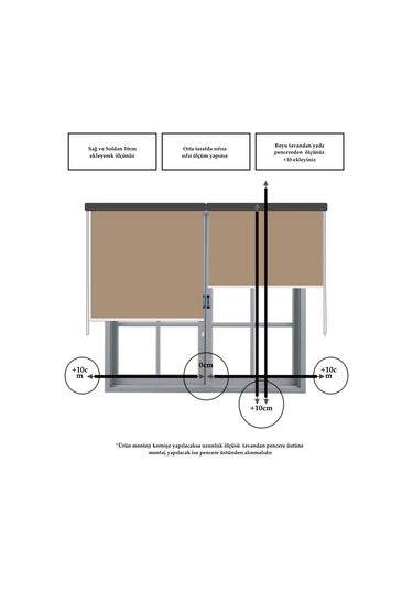 Br Perle Home Sahra Rengi Düz Mekanize Stor Perde Yüksek Kalite Metropol Serisi Sahra