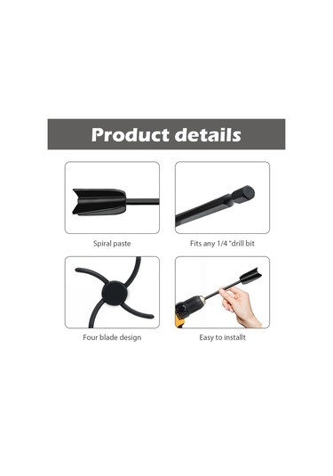 Adet Matkap Karıştırıcı Ataşmanı, Boya Karıştırıcı Karıştırma İçin Karıştırıcı Kürekleri