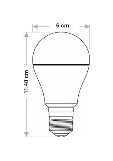 Ack Aa13-00923 9W Led Ampul 6500K Beyaz E27 A60