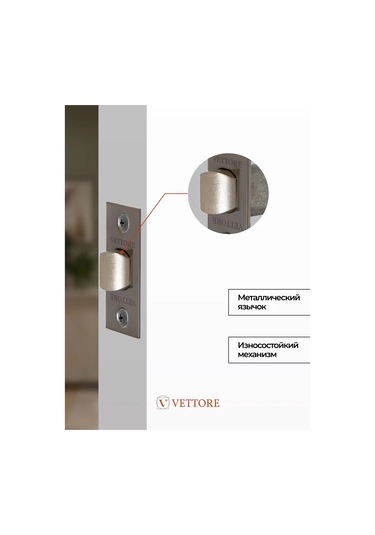 Vettore İç Kapılar İçin Mandal Metal Siyah Nikel 215160943