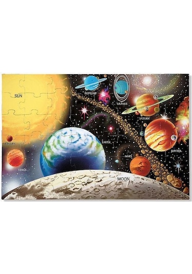 Melissa & Doug Dev Yer Yapbozugüneş Sistemi (48 Parça)