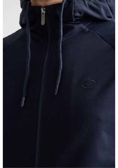 Shooter Sportswear Elit Class Füme Erkek Eşofman Takımı Mevsimlik Kapüşonlu Manşetli Rahat Kalıp Lacivert