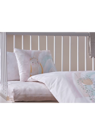 Nakışlı Bebek Nevresim Takımı Little Bunny Bebek - Sarı