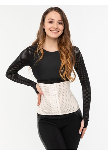 Mistirik 5 Bölge Etkili Hava Alabilen Lateks Korse Ten Renk Açık Bej