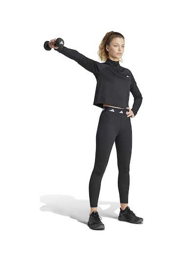 Adidas Tr-es 1/4zıp Black Siyah Kadın Fermuarlı Sweatshirt Siyah