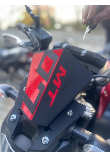 Yamaha Mt-07 Ön Cam 07 Yazısı İşareti Sticker Etiket Modeli