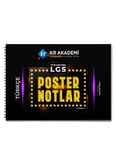 Lgs Türkçe Poster Notları Kr Akademi Yayınları