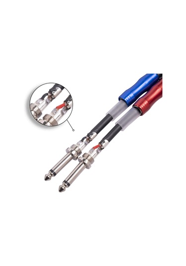 3051k63 Çift Rca Erkek - Çift 6.35mm 1/4 İnç Erkek Mikser Ses Kablosu, Uzunluk: 1m