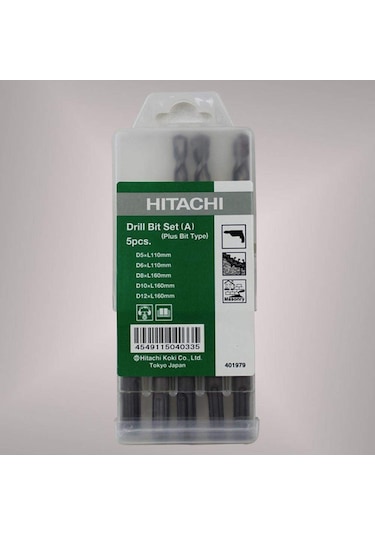 Hikoki Hitachi 401979 5 Parça Profesyonel Sds-plus Uç Seti