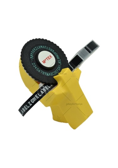 Motex Sarı-3D Kabartma Yazı Yazma ve Etiketleme Makinası + 1 Siyah Şerit