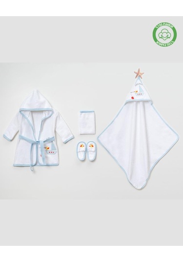Civcivli Bornoz Takımı 1-2 Yaş Beyaz